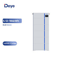 Harga Grosir Paket Baterai Deye Al-W5.1-B LiFePO4 51.2V 100Ah untuk Sistem Penyimpanan Energi