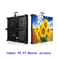 Layar LED Sewa P3.91 Outdoor Kecerahan Tinggi Pemasangan Cepat PCB Layar LED untuk Konser, Perusahaan Periklanan, Rumah Sakit