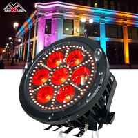 Projecteur LED étanche IP65 54x3W RGBW pour parcs à thème, éclairage de scène extérieur, éclairage de fond DMX512, projecteur de théâtre