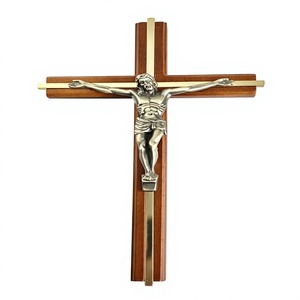 Croix en bois, Crucifix suspendu de jésus, imperméable, religieux application religieuse - Product Image 2