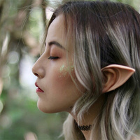 Accessoire de cosplay pour Halloween : Oreilles d'elfe en latex à pointes souples, pour déguisement de fée, de vampire ou de lutin