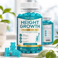 Gummies de calcium et magnésium à marque privée OEM/ODM avec vitamines D3, K2, C, conformes aux normes CGMP, non-OGM, végétaliennes, Ashwagandha, curcuma, pour le soutien osseux et immunitaire