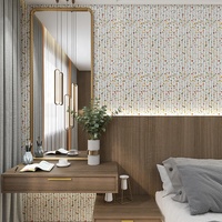 Carreaux muraux en céramique tout-porcelaine à motifs ondulés mats 300x600mm, style terrazzo, pour cuisine et salle de bain nordiques, carreaux de sol Macaron antidérapants