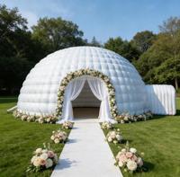 Dôme de projection gonflable double couche quatre saisons de qualité commerciale en tissu PVC, 100m, portable, étanche, pour planétarium