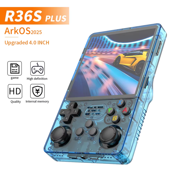 2026 Gamer's Choice R36S Plus 720*720 Resolution Pocket Video Handheld Game Console Classic Retro Mini Built-in 15000 Games