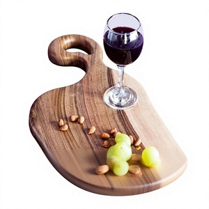 Planche à découper rectangulaire en bois écologique avec poignée, épaisseur 1,5 cm, passe au lave-vaisselle, pour viande, légumes, fruits - Product Image 5