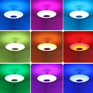 Fabrik-Großhandel Intelligente 20W RGB Weiße UFO-Glühbirnen mit Lautsprecher, Fernbedienung für Schlafzimmer und Wohnzimmer, Musik-Synchronisations-Lautsprecher-Glühbirne LED - Product Image 5