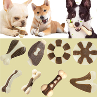 PU Nylon jouet à mâcher os chien Durable pour le nettoyage des dents en caoutchouc brosse à dents bâton chiens de compagnie