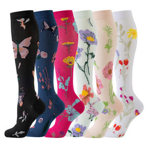 6 Pairs Spandex <b>Compression</b> <b>Socks</b> for <b>Women</b> & Men-Circulation Support & Protection for Nurses Running & Athletic Use - Product Image 3