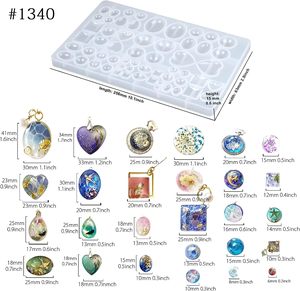 Stampo in Silicone per Gemme Cabochon 3D con 2 Vassoi per Resina Epossidica, Creazione di Gioielli, Moldes De Resina - Product Image 4