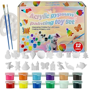 KHY其他教育绘画套装玩具Diy绘画艺术画陶瓷茶具儿童手工套装