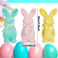 Mignon lapin de Pâques décorations Pâques décor à la maison lapin Figurines Pâques en peluche lapin décorations de fête