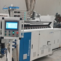 Ligne d'extrusion de production de bande de bord de PVC d'Anda avec le refroidissement de calendrier faisant la machine