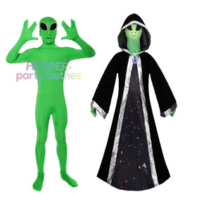 Disfraz de Halloween de Alien de HP para Hombre, Mono con Capa para Cosplay de Películas y TV - Product Image 1