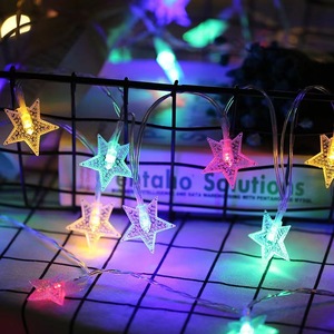 Luces de Navidad al aire libre en forma de estrella Led cadena de luces paisaje decoración vacaciones luz 3M 120LEDs/M IP67 caja de batería de PVC - Product Image 3