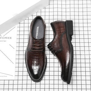 2026 Men's Leather <b>Shoes</b> Genuine Leather Business Formal Leather <b>Shoes</b> Groom's Wedding Thick Soled Height Increasing Derby <b>Shoes</b> - Product Image 2