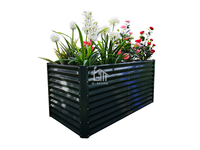 Bac à légumes surélevé en métal pour jardinage extérieur, jardinière en acier ondulé 60*90*60CM