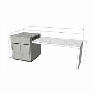 Cocina personalizada, cocina completa, Isla inteligente, encimera <span class=keywords><strong>de</strong></span> piedra sinterizada, armario modular retráctil, muebles integrales, armario - Product Image 2