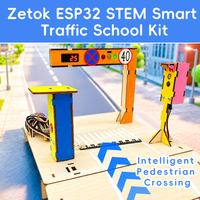 Kit STEM de Transporte Urbano Inteligente Zetok, Rompecabezas 3D y Bloques de Construcción Electrónicos para Adolescentes, Escuelas y Educación Maker