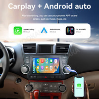 MOOKAKA-Autoradio sans fil avec écran tactile, 8 pouces, Android, DSP, GPS, pour Toyota Highlander 2009-2014