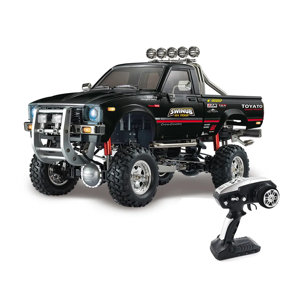 Juguete controlado por radio RC Rock Crawler HG-P409-Black-1 1/10G Tracción en las cuatro ruedas Camioneta