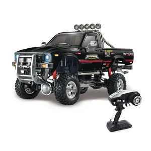Radyo kontrollü oyuncak RC kaya paleti HG-P409-Black-1 1/10 2.4G dört tekerlekten çekiş kamyonet