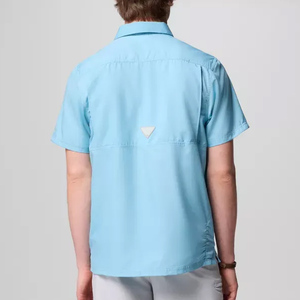 เสื้อเชิ้ตตกปลาแบบติดกระดุมเต็มตัว แขนยาว มีฮู้ด ป้องกันแสงแดด UPF สีสะท้อนแสง ยี่ห้อ Button up Puerto Rico - Product Image 3