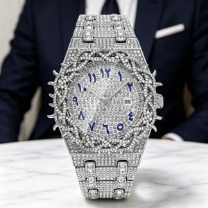 Orologio da Polso di Lusso Hip Hop Completamente Tempestato di Moissanite, Design Esclusivo di Alta Gamma Personalizzabile con Chiarezza VVS per Uomo - Product Image 2
