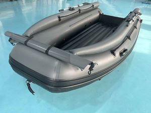 Bote Inflable Reachsea Color Gris Oscuro, Tipo Jet PVC Tunnel Air Deck, 3.8m, <span class=keywords><strong>6</strong></span> Personas, con Motor para Pesca - Product Image 4