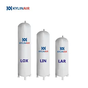 Factory Price Cryogenic Storage Tank for Liquid O2/N2/Ar2. Gases Vertical Style Factory Price For Sale