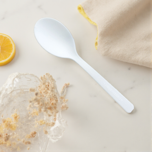 Cuillère à soupe de qualité alimentaire de couleur personnalisée, compostable, en CPLA, couverts jetables, <span class=keywords><strong>vaisselle</strong></span> pour les fêtes, gâteau, dessert, cuillère en <span class=keywords><strong>plastique</strong></span> - Product Image 6