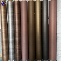Fournisseur chinois de feuille de PVC de haute qualité, moderne, à texture métallique, écologique, durable, pour meubles personnalisés, plinthes de porte