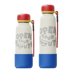 Nouvelle gourde isotherme portable en acier inoxydable double paroi de 18 oz, matériau 304, à petite ouverture, isolation sous vide 24-36h, pour le sport - Product Image 3