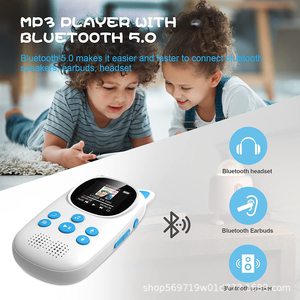 Reproductor de Música MP3/FLAC para Niños con Diseño de Dibujos Animados, Radio FM, Grabadora de Voz, Mini Portátil de 64 GB, Plástico, Batería de Más de 20 Horas, OEM/ODM - Product Image 4