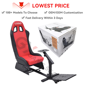 Siège de simulateur de course pliable GY023, cockpit de jeu pour Logitech G29 G920 <span class=keywords><strong>Thrustmaster</strong></span> T3PA PC PS <span class=keywords><strong>Xbox</strong></span> - Product Image 1