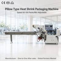 Machine d'emballage sous film rétractable électrique automatique à haute vitesse pour film POF, scelleuse tunnel pour boîtes de cosmétiques et nouilles instantanées
