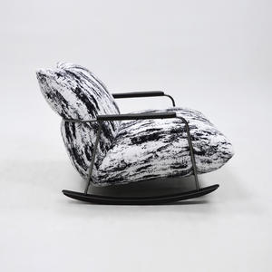 Fauteuil à bascule style peinture à l'encre, luxe léger, style rétro, fauteuil de salon en bois, mobilier de salon, canapé de luxe, fauteuil inclinable - Product Image 1