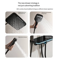Produits de salle de bain de haute qualité Douche Ensemble de douche Ambiance lumière piano mélangeur de clé Robinet avec ensemble de douche Thermostat