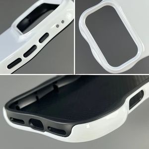 Custodia per telefono 2-in-1 con bordo ondulato per sublimazione 3D, superficie lucida, con motivi a pois, rombi e cuori, per <span class=keywords><strong>iPhone</strong></span> 17 18 Pro - Product Image 2