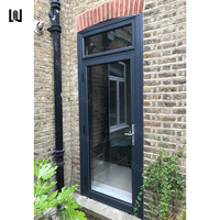 Porte d'entrée à rupture de pont thermique WANJIA, porte en aluminium, porte d'entrée moderne, porte patio en verre