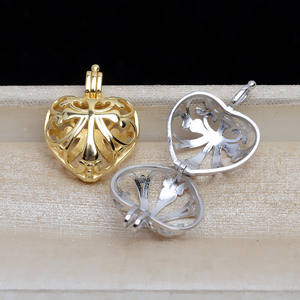 Colgante de Plata S925 con Diseño de Jaula de Amor para Mujer, Cuentas de 8mm y 10mm sin Perforar, Accesorios para Joyería DIY, Componentes, Modelo 5085 - Product Image 5