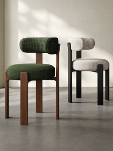 <span class=keywords><strong>Sedia</strong></span> da Pranzo Semplice in Legno Massello e Pelle Stile Retrò con Schienale Imbottito, Adatta per Ristoranti, Hotel, Appartamenti e Centri Commerciali - Product Image 4