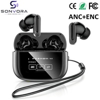 Écouteurs V11 avec écran tactile LCD couleur, 4 micros ANC+ENC, suppression du bruit, affichage de l'état de charge et audio haute résolution