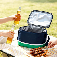 Maßgefertigte Isolierte Picknicktasche Auslaufsicher Mit Logo Recyceltes PEVA Gefütterte Kühltasche Umweltfreundlich für Firmengeschenke Großhandel