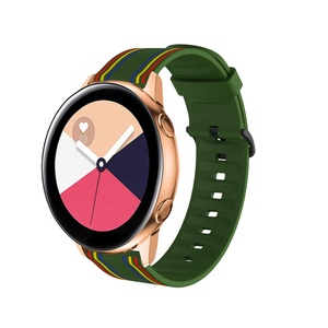 <span class=keywords><strong>Bracelet</strong></span> de montre en silicone 20mm 22mm pour <span class=keywords><strong>Samsung</strong></span> Galaxy 42mm 46mm Active 2 <span class=keywords><strong>Gear</strong></span> <span class=keywords><strong>S2</strong></span> S3 <span class=keywords><strong>Bracelet</strong></span> pour Huawei Huami Smart Watch - Product Image 4