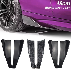 1 Par de Difusores de Parachoques Trasero para Coche TL de 48cm, Negros, Protector Antirrayas para Esquinas Laterales - Product Image 1