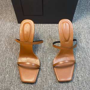 Zapatos de Plataforma de Metal y Material de Alta Calidad, Elegantes y de Lujo, Zapatos de Plataforma con Punta Abierta para Verano - Product Image 2