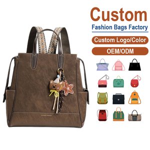 Mochila Sofisticada Personalizada de Fábrica para Mujer, Bolso Tote de Cuero Premium para Viajes y Trabajo - Product Image 1