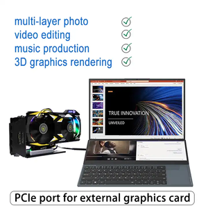 Ordinateur portable de jeu à double écran tactile de 16 pouces, processeur Xeon W-10855M Octa Core, 32 Go de RAM, SSD 1 To, système d'exploitation Windows 11, clavier rétroéclairé RGB 120 Hz, version anglaise UK/US - Product Image 4
