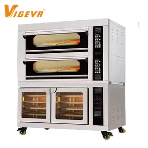 Vigevr pişirme ekipmanları ticari endüstriyel elektrikli ekmek tost makinesi ekmek makinesi kombine proofer güverte pişirme fırını